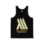 Monumental Drip Black and Yellow Tank Top - Summer Vest