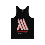 Monumental Drip Black and Red Tank Top - Summer Vest