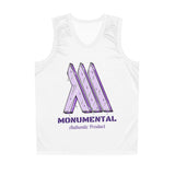 White Monumental Basketball Jersey