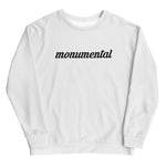 White Monumental Sweatshirt (Unisex)