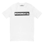 Bold White Fitted T-Shirt x Monumental