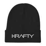 New Krafty Beanie in Black with Stitched Logo