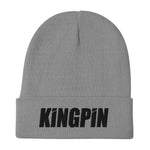 New Krafty KiNGPiN Beanie in Grey – 3D Puff Embroidery