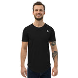 Men's Curved Hem T-Shirt in Black