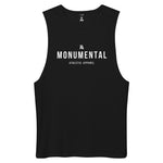 Men’s Drop Arm Tank Top in Black