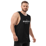 Men’s Drop Arm Tank Top in Black