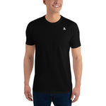 Plain Black Fitted T-Shirt for Men - Mens Fitness T-Shirt