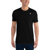 Plain Black Fitted T-Shirt for Men - Mens Fitness T-Shirt