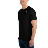 Plain Black Fitted T-Shirt for Men - Mens Fitness T-Shirt