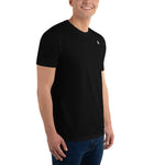 Plain Black Fitted T-Shirt for Men - Mens Fitness T-Shirt