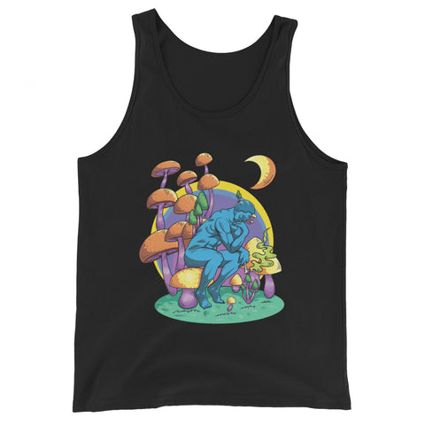 Space Mushrooms Vest in Black – Vest Tank Top