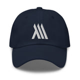 Navy Monumental Dad Hat (White Logo)