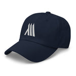 Navy Monumental Dad Hat (White Logo)