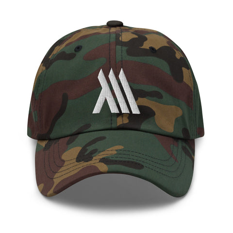 Monumental Camo Dad Hat (White Logo)