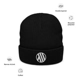 Monumental Recycled Cuffed Beanie in Black