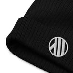 Monumental Recycled Cuffed Beanie in Black