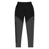 Compression Gym Leggings In Dark Grey with Inside Pocket!