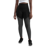 Compression Gym Leggings In Dark Grey with Inside Pocket!