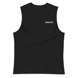 Black Monumental Muscle Shirt (Embroidered Logo)