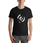 Grunge Target T-Shirt in Black (Unisex)